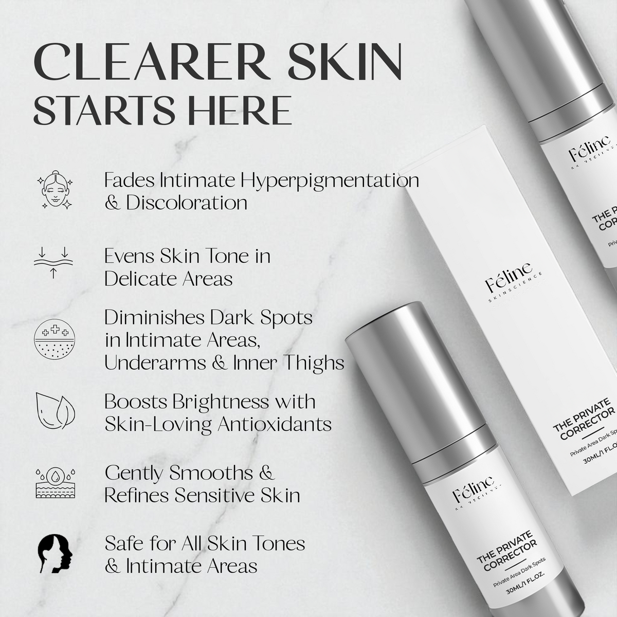 6 x The Private Corrector