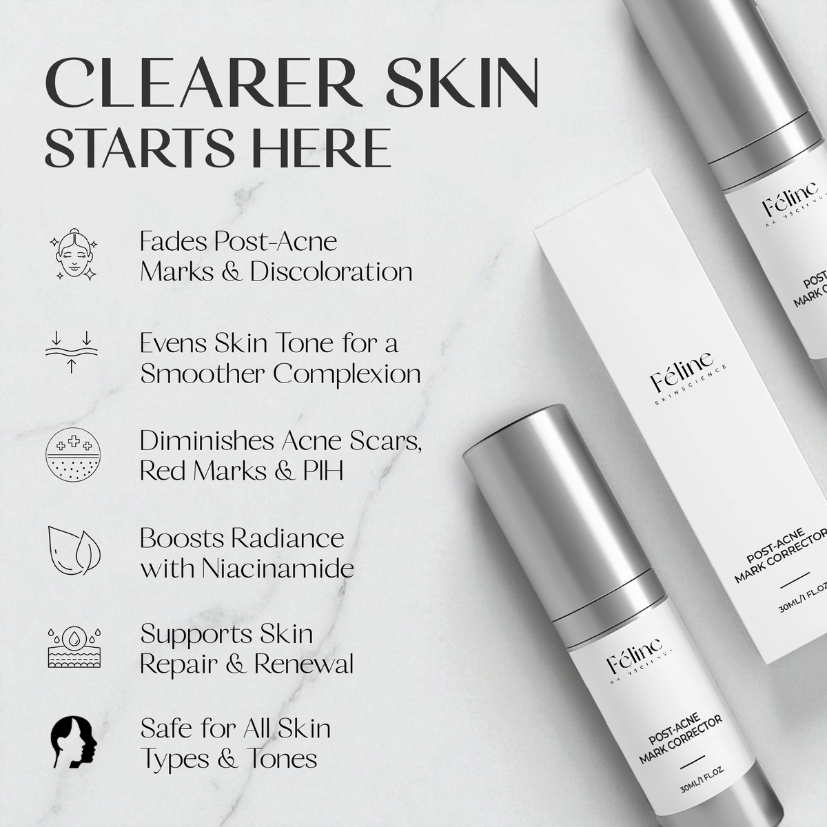 Post Acne Mark Corrector | 1+1 FREE