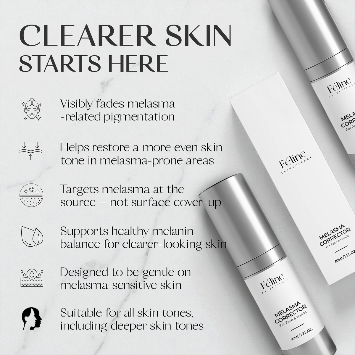 3 x Melasma Corrector