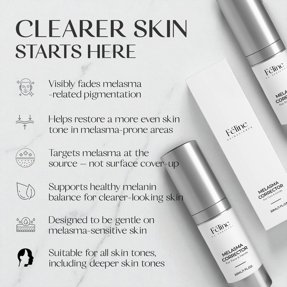 Melasma Corrector (Men’s Formula) | 1+1 FREE