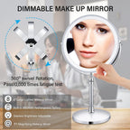 LED Makeup Mirror with Lights & Magnification for Makeup