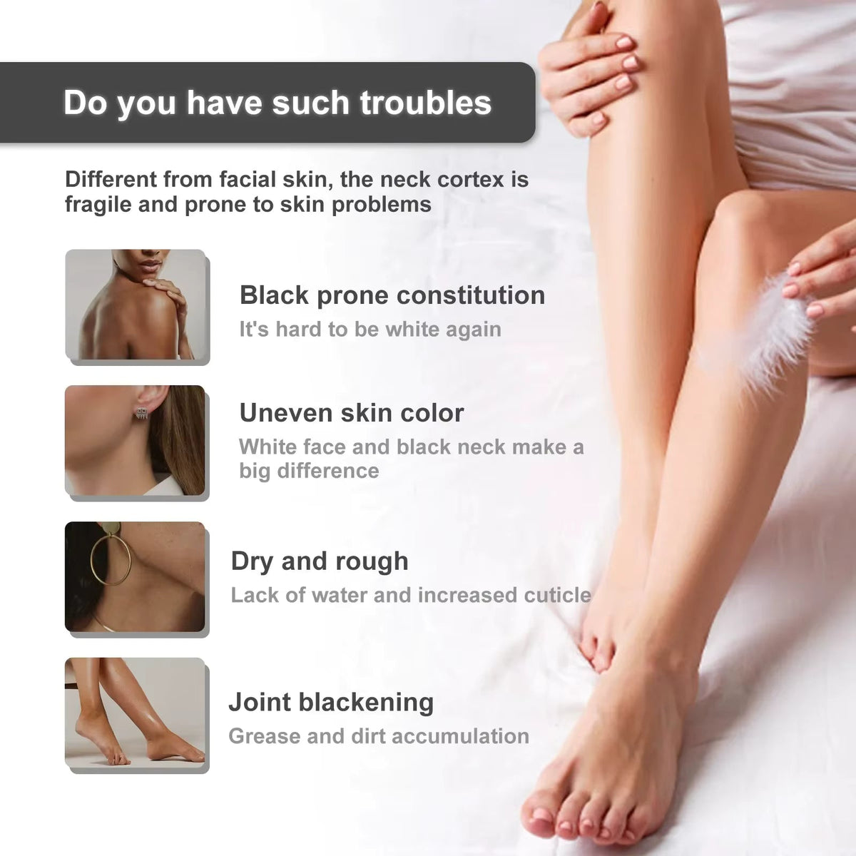 Brightening Snow Body Bleach Cream for Sensitive Areas