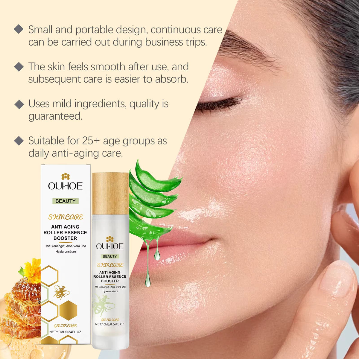 Anti Aging Roller Essence Booster With Bee Venom