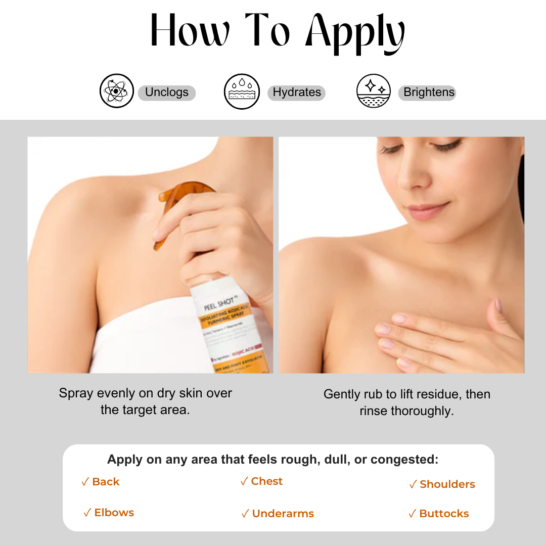 Peel Shot - Kojic + Turmeric Body Peel Spray
