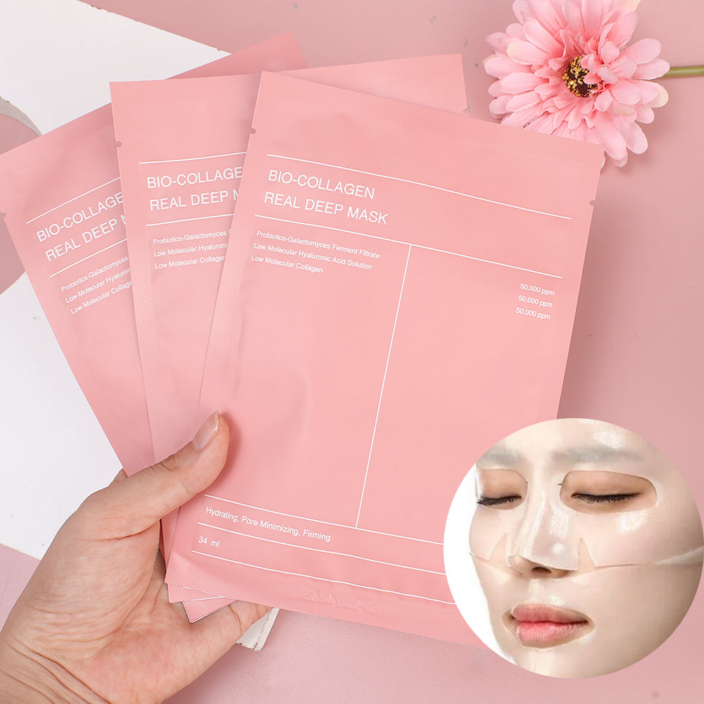 Bio Deep Collagen Face Mask | 3pcs