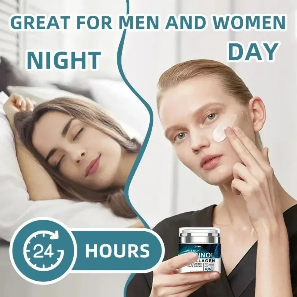 Retinol Face Cream with Collagen & Hyaluronic Acid – Moisturizing & Firming